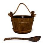 Specially designed for the sauna heater Sense Commercial 10-20 kw. Item no. 9002 9263 NEW TARRED WOODEN BUCKET Item no.