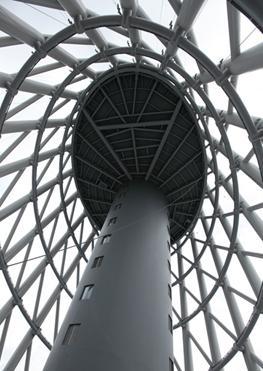Canton Tower Optical Sensors on Tower Body and Antenna 5 One instrument monitors sensors on body outer tube