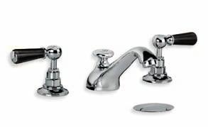 lever three hole basin mixer with pop-up waste BL