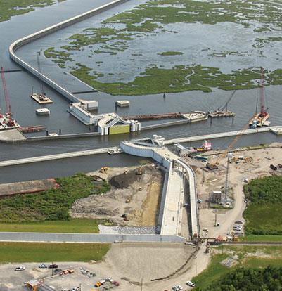 Inner Harbor Navigational Canal (IHNC), New Orleans, Louisiana Challenge Rebuilt levee constructions capable of handling hurricanes Tight time and cost schedule Complex scope of work High standards