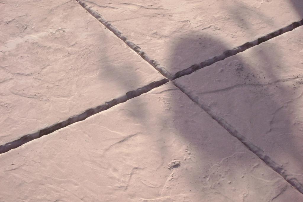 The photograph above is a hammered edge concrete