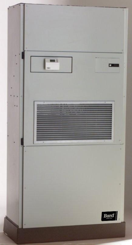 The Q-TEC Series self contained packaged air conditioner is designed to be installed inside a building structure against an exterior exposed wall.