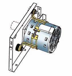 No brushes, contacts or centrifugal starting switches the most common causes of motor failure. A built-in, decoupled isolation system to reduce transmission of vibrations for quieter operation.