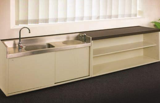 Accessories Storage Cabinets, Sink & Bubbler Note: Storage Cabinets, Sink & Bubbler are provided by others. Contact your McQuay sales representative for options.