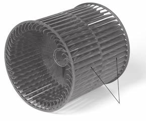 GentleFlo features include: Fan wheels are large, wide and rotate at a low speed to reduce fan sound levels. They are impactresistant and carefully balanced to provide consistent performance.