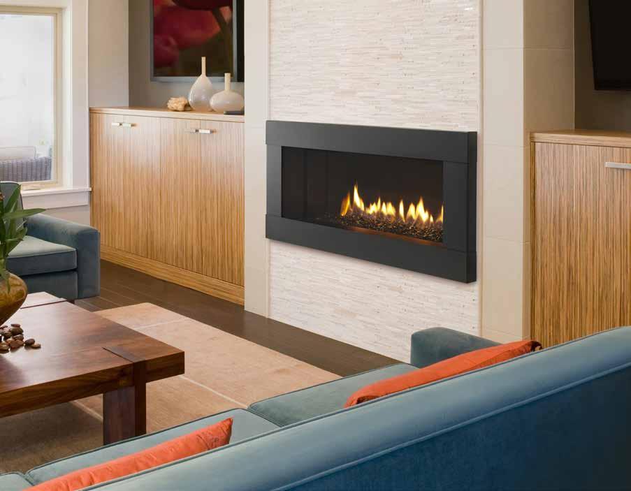 LINEAR GAS DIRECT VENT Crave Series The Crave provides modern luxury at an affordable price. Available in 36, 48, 60, and 72-inch lengths, singlesided and see-through.