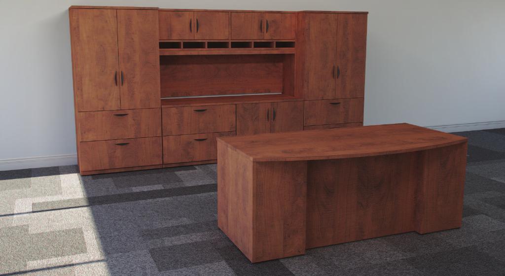 DESK SUITES Suggested Typicals (Left or Right Configurations Available) 6-A BOW FRONT DESK FULL PEDESTALS 06 6-B SINGLE PEDESTAL DESK BOX/FILE 6-C
