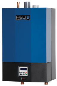 DKVLT MODULATING GAS-FIRED Stainless Steel BOILERS 4 Control features simple text display, outdoor reset, priority domestic hot water and integrated multiple boiler control for up to 16 modules.