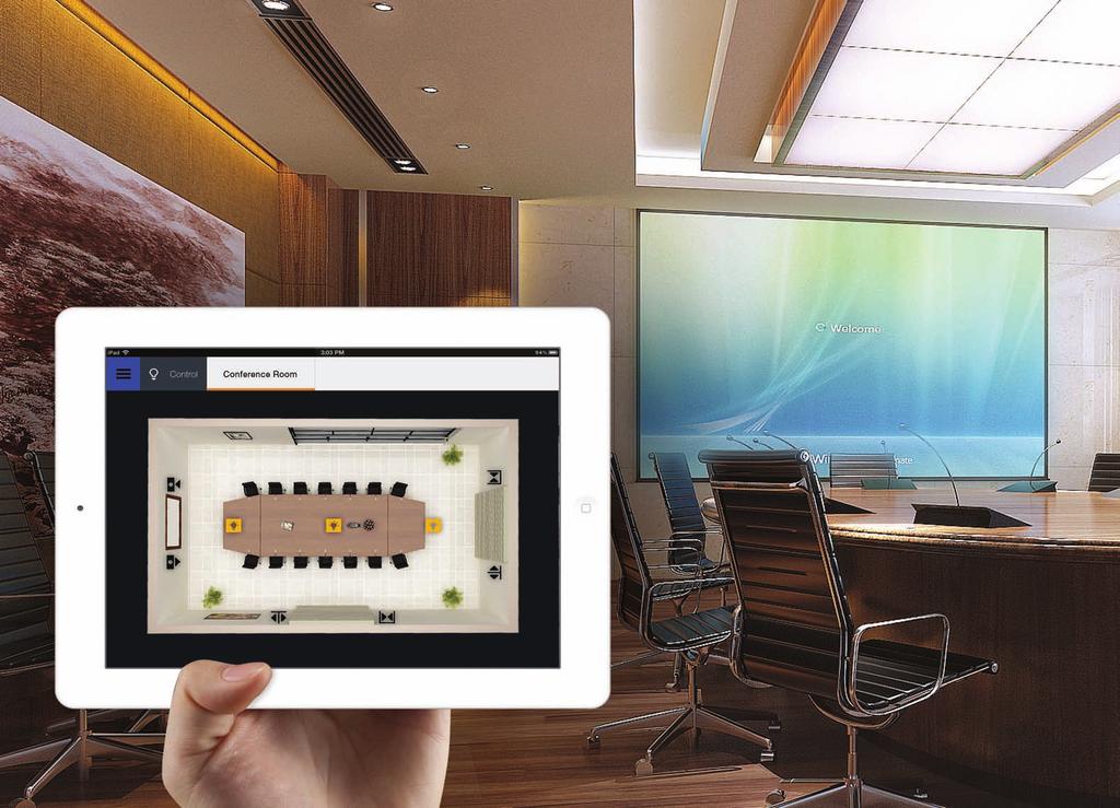 Smart App Based Control Lights, Curtain, Projector Control Projector