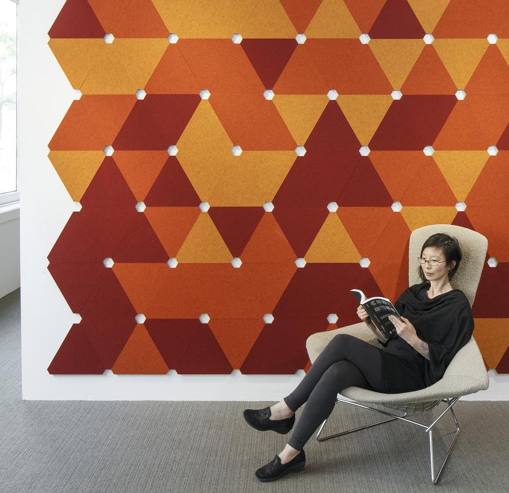 ARO Block ARO Block is a series of modular acoustic tiles that add sound control in a customizable, easy-to-install system.