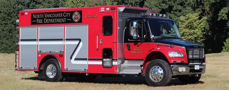 N. Vancouver City s new Rescue 10, a 2015 Freightliner