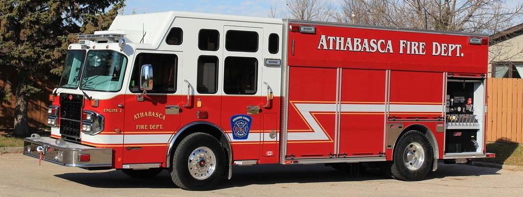 Athabasca, AB now has a 2015 Spartan Metro Star/Fort Garry rearmount pumper at Engine 2.