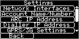 Network Interfaces This section allows the user to select the communication paths to be used for polling / alarms on a multipath IRIS Touch dialler.