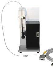 DISPENSER HOLDER SAMPLE STAGE Dispenser Dispenser creates the droplets used in measurements.