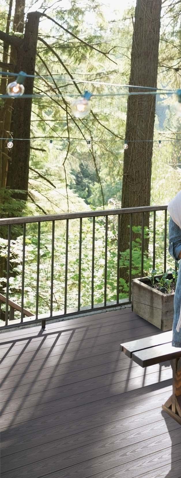 A TOUGH ACT TO FOLLOW Take in the outdoors with decking that takes durability and style to a whole new level.