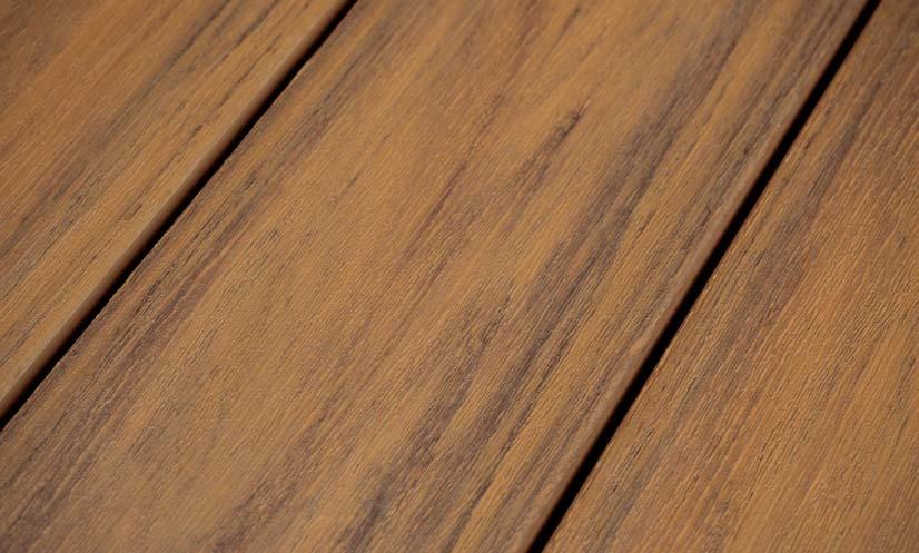 WOLF SERENITY DECKING FEATURES WOLF SERENITY: TROPICAL HARDWOODS Teakwood Premium ASA ColorWatch Technology provides industry-leading color