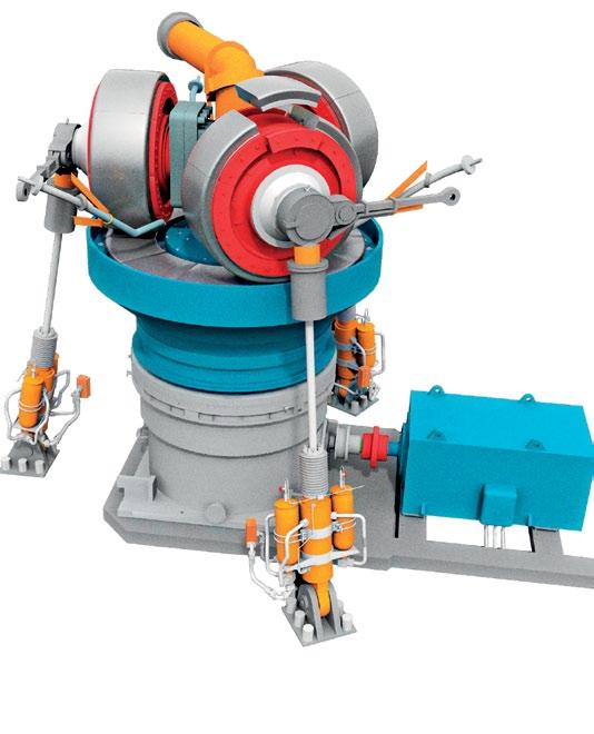 5 Wear-resistant grinding segments Both the grinding table and rollers are fitted with segmented wear parts.