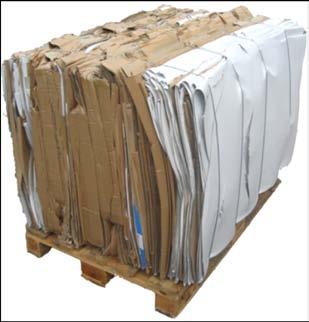Less handling, utility space and costs For the disposal of ca. 100 t cardboard packaging p.a. 3 bales have to be tied daily.