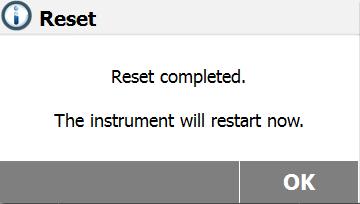 EN-32 After factory reset, press OK to restart instrument. 6.5.5 Software update Press Software update to access the update the software.