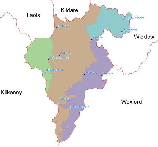Landscape Character Areas Carlow County Landscape Character Assessment and Principal Landscape Character Areas The landscape assessment has identified four landscape character areas within County