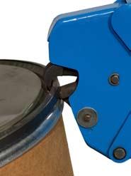 Palletizer / Pourer, Manual Lift We recommend Option 3900i-P MORStop Tilt-Brake Option 4560-P Top Rim Clamp for 55-gallon rimmed plastic drum Option 4556-P Bracket Assembly for rimless plastic drum