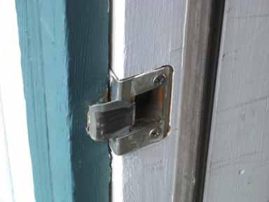 Exterior Doors Solid core wood or metal exterior doors with minimal gaps around frame to prevent prying. Strike plate installed with 3 screws.
