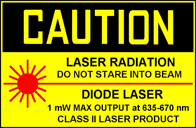 reflect the specific laser in use; the manufacturer should provide this information at