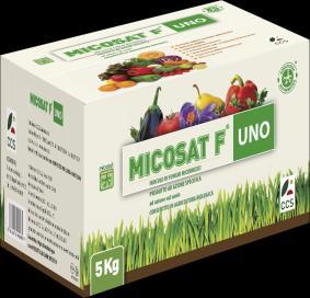 Products, application and dosage (1) Micosat F Uno is a concentrated granulate of mycorrhizae, useful fungi and bacteria that work together to provide plants with optimum growth circumstances.