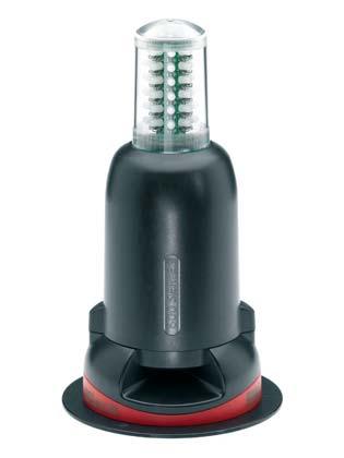 25 Audible + Visual > Tri-Colour LED PLC Controllable Beacon The Spectrum 600 Series utilises ultra-bright, tri-colour LEDs in one enclosure producing amber, green and red light in conjunction with