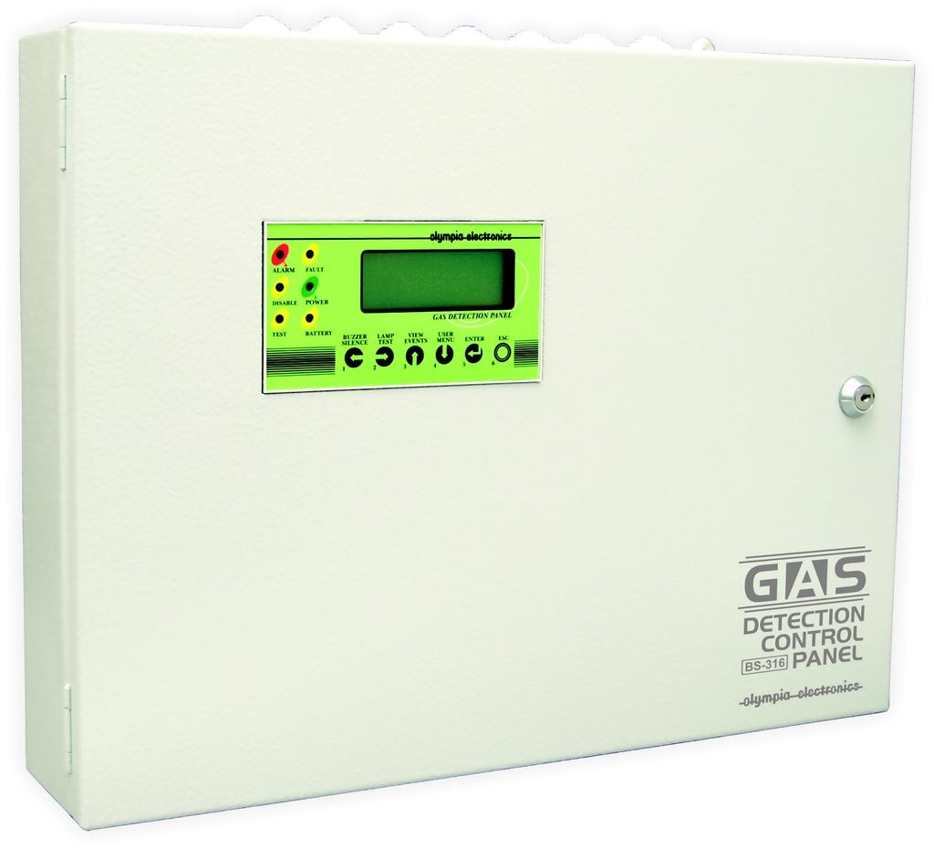 BS-316 Gas detection control panel up to 16