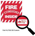 Fire Extinguisher Covers Small Cover Leco Part#LP-FEC1 $4.95 Small Cover w/window Leco Part#LP-FEC1W $5.25 Medium Cover Leco Part#LP-FEC2 $6.15 Medium Cover w/window Leco Part#LP-FEC2W $6.