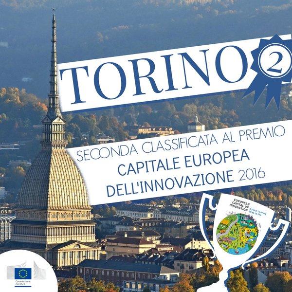 CAPITAL OF INNOVATION Turin was selected as runnersup, winning the second prize, for its open innovation models supporting social