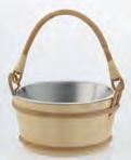 Wooden bucket with plastic insert, 1 gallon 2.