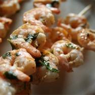 Grilled Marinated Shrimp Recipe By:Robbie Rice "This makes the best shrimp! Remove from skewers and serve on a bed of pasta with sauce for a great meal.