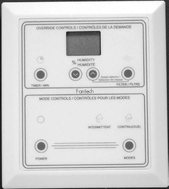 OPERATION (CONT'D) OPTIONAL INTELLITEK CONTROL DIGITAL DISPLAY Shows Indoor Humidity Level This control will not read below 29% RH DEHUMIDISTAT CONTROL A Dehumidistat is ideal for use in energy
