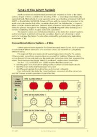We then analyse the various types of fire alarm panels in common use, differentiating between conventional and addressable,