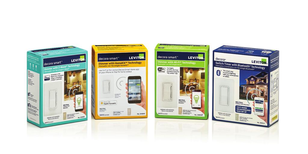 The Leader in Smart Home Lighting The Decora Smart family of home automation products offers homeowners an exciting new selection of dimmers, switches, outlets and plug-in devices designed for easy