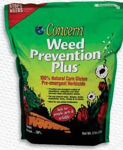 Prevents weeds while fertilizing