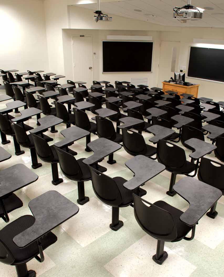 SOLUTIONS Specialty Seating: Single Pedestal & Jury Seating Our Single-Pedestal fixed seating mounts each seat individually to the tread or riser for advanced functional space planning.