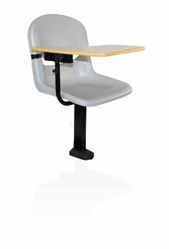 9500 Series Jury Fixed Seating, 360º swivel with Equinox Seat 9900 Series Single Pedestal Fixed Seating, Meridian Seat with Flip-up Tablet Arm The 9500 Series offers fixed pedestal seating with a