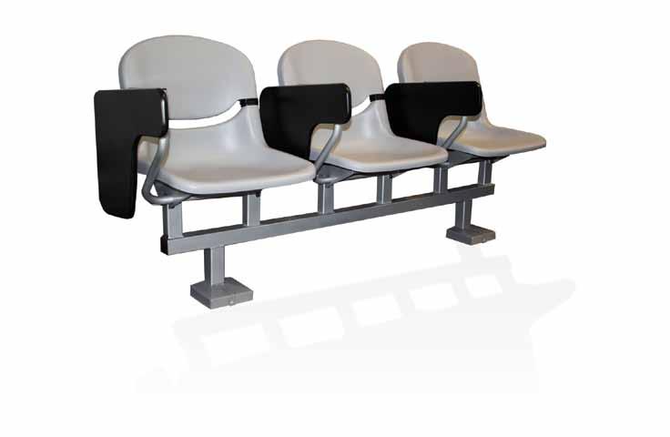 Beam Fixed Seating, Meridian Seat with Revolvo Tablet Arm Fixed Beam Seating is ideal for areas which need to maximize the number of seating positions in the room and require a durable product.
