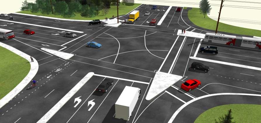 Innes / Industrial Intersection Modifications TRANSIT LANES THROUGH INTERSECTION SMART CHANNEL &