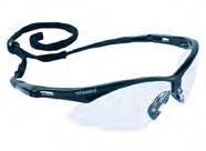 Virtua Protective yewear, lear Frame/lear Lens, Hard-oat Lens Lightweight safety eyewear weighs less that 1 ounce and is comfortable for long wear. High-wraparound coverage offers extra protection.