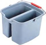 ouble pail for separation of cleaning water and rinse solution. iameter: 12".