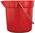 rute Utility Pail, ouble, 17 qt, Gray With molded-in graduations for accurate measuring. Wide pour spout. urable plastic design.