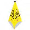 Portable Mobile Safety arrier Flexible, yellow barrier can be set straight, curved or in a circle to close off an area for maintenance or potential safety hazard.