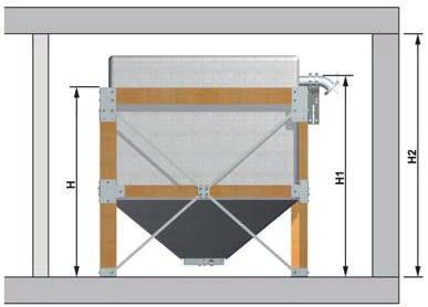 Pellet bag and external silo Bag silo storage system The bag silo system is a flexible, simple way of storing pellets. The bag silo is easy to assemble and is dust proof.