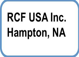 RCF worldwide sales organization HEADQUARTERS Reggio Emilia, Italy RCF UK London RCF France