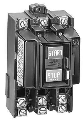 Bulletin 609 Single And Three Phase Bulletin 609 Single or three phase motor starting with overload protection up to 600V AC Contact position indicator Locking features Available in open style or as