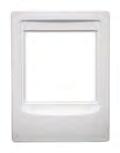 NF100MWH Master Retrofit Frame The NF100MWH Master Retrofit Frame (White) is used in retrofit intercom installations when replacing a master only system with an NM100 or NM200